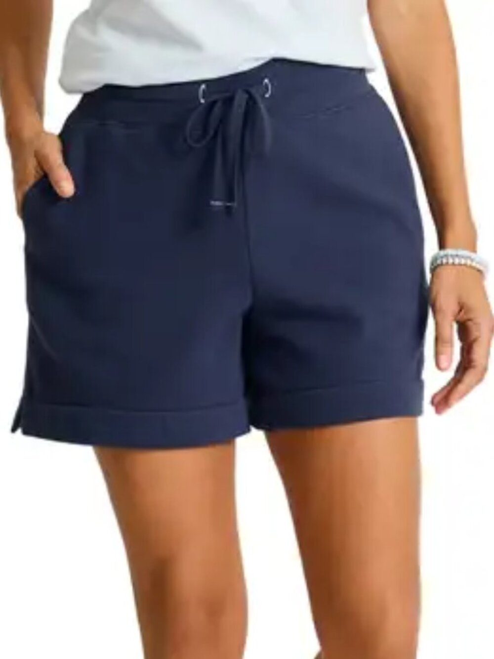 Tommy Bahama Marina Del Mar Tie Waist Cotton Shorts Coastline– Size S – NWT